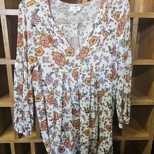 Floral Print Women's Top